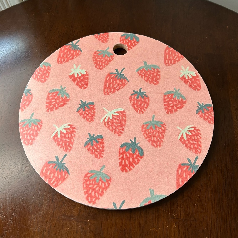 Deny Designs Dash And Ash Strawberry
Disco Cutting Board
